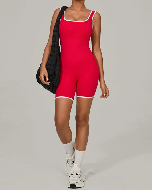 SculptMotion Color-Block Jumpsuit
