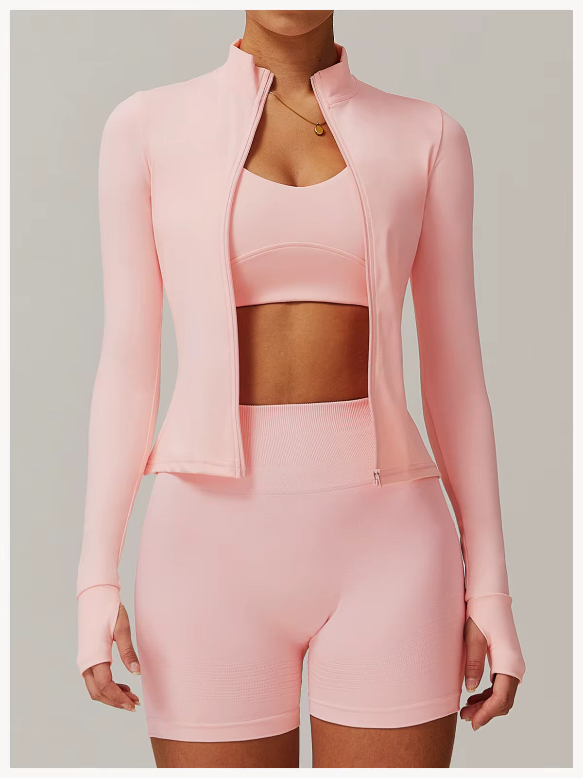 SculptFit Long Sleeve Crop Top
