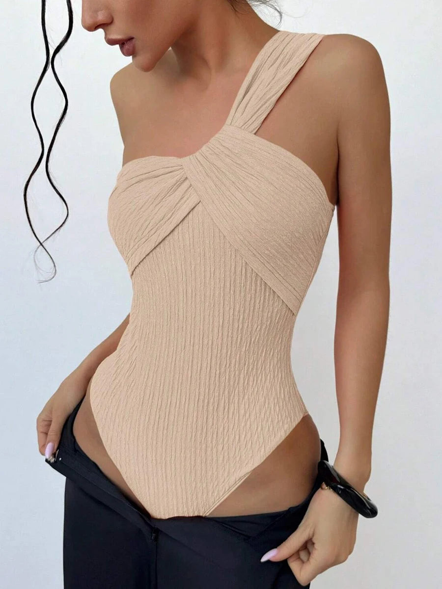 SculptRib One Shoulder Swimsuit