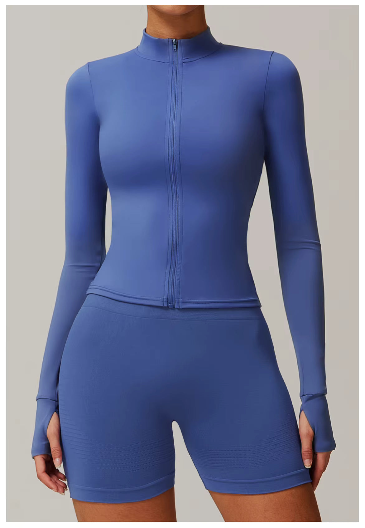 SculptFit Long Sleeve Crop Top