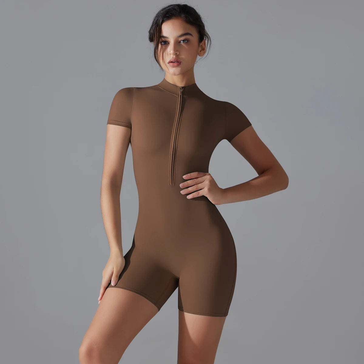 SculptFit Zipper Jumpsuit