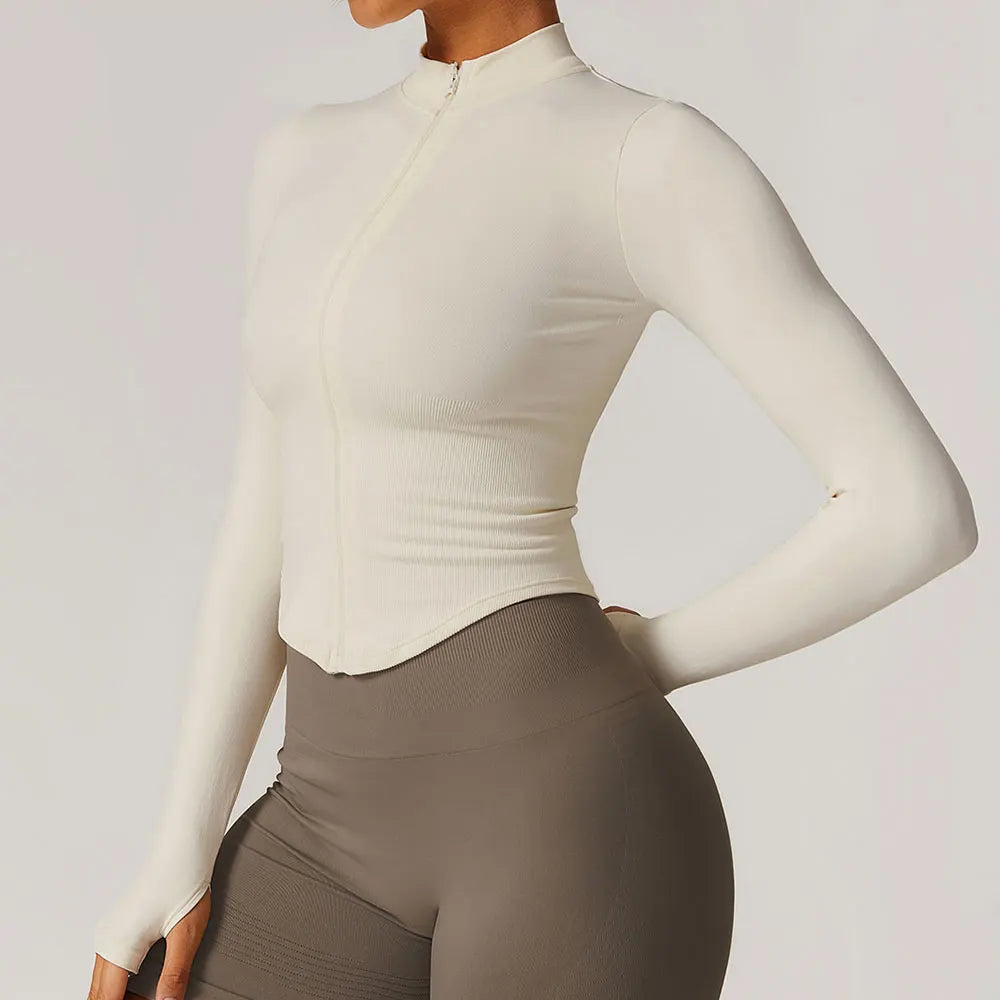 SculptFit Long Sleeve Crop Top