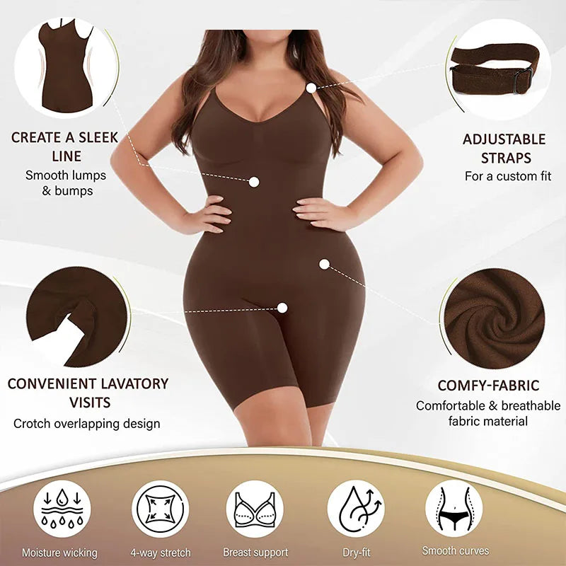 WonderSculpt Mid-thigh Shapewear Bodysuit