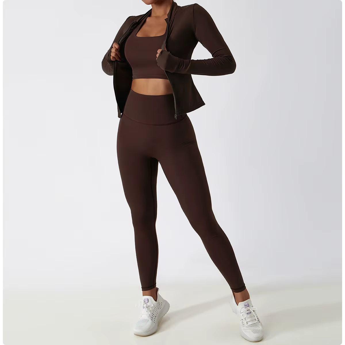 SculptFit Long Sleeve Crop Top