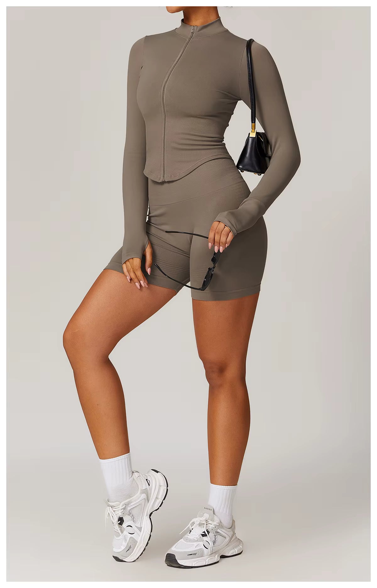 SculptFit Long Sleeve Crop Top