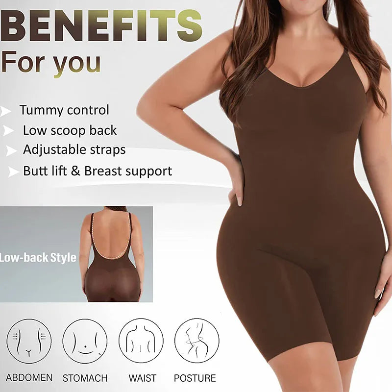 WonderSculpt Mid-thigh Shapewear Bodysuit