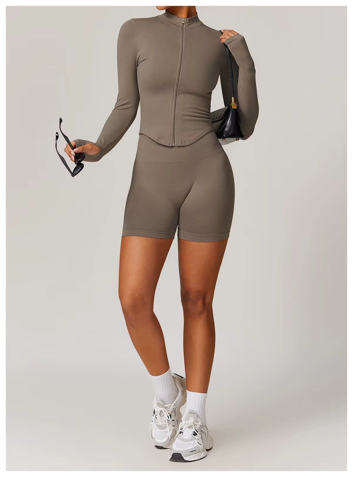 SculptFit Long Sleeve Crop Top