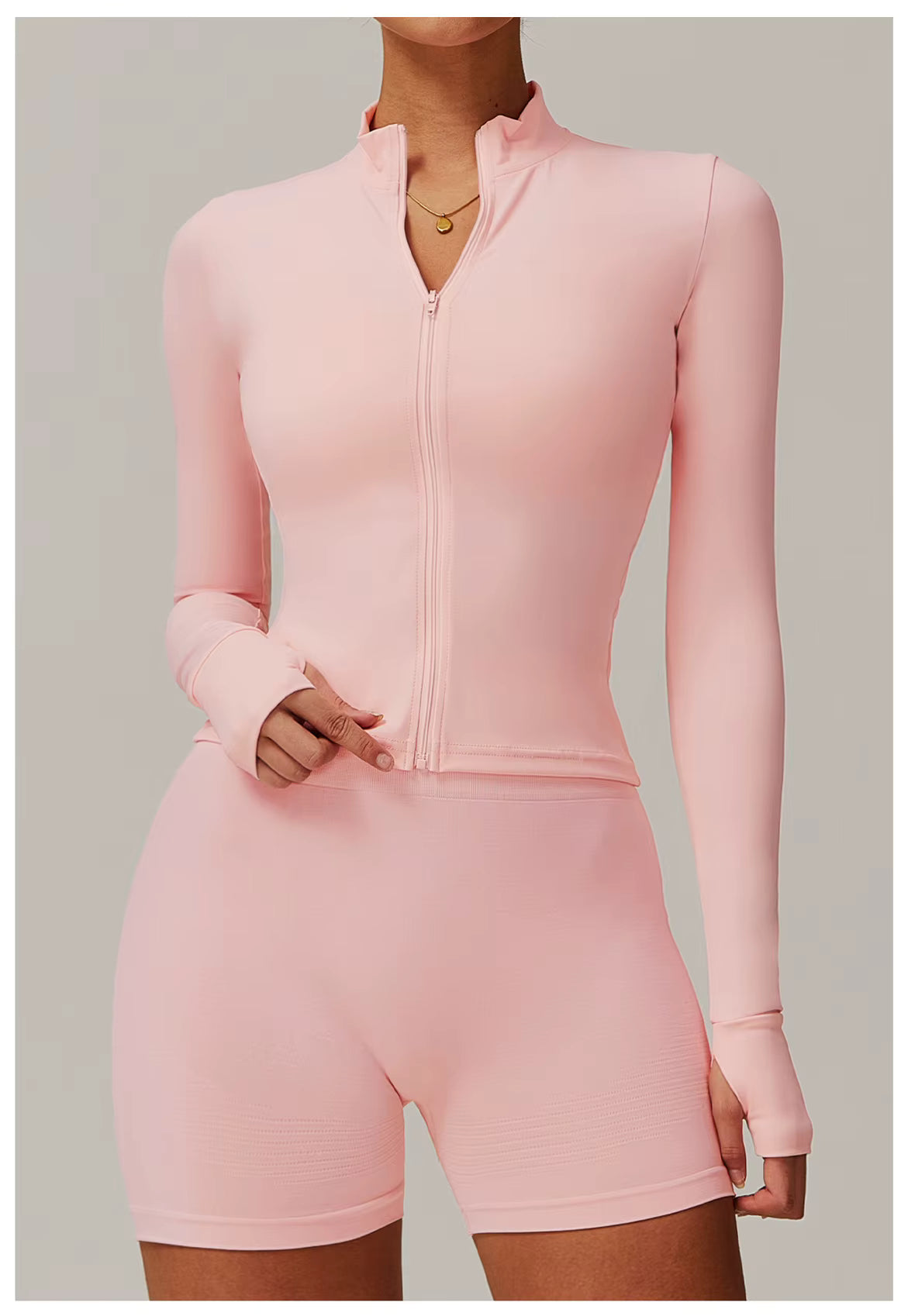 SculptFit Long Sleeve Crop Top