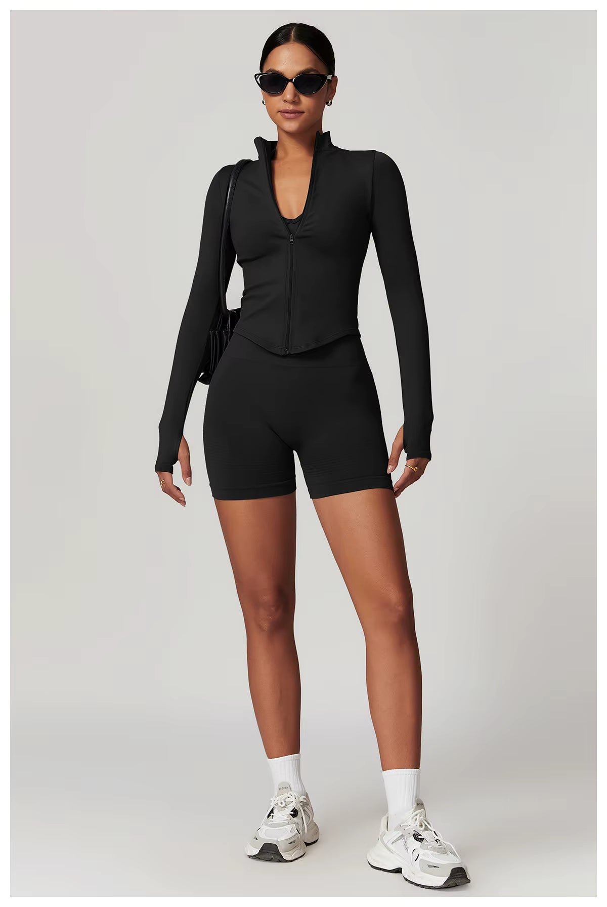 SculptFit Long Sleeve Crop Top