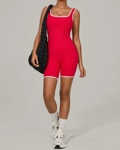 SculptMotion Color-Block Jumpsuit