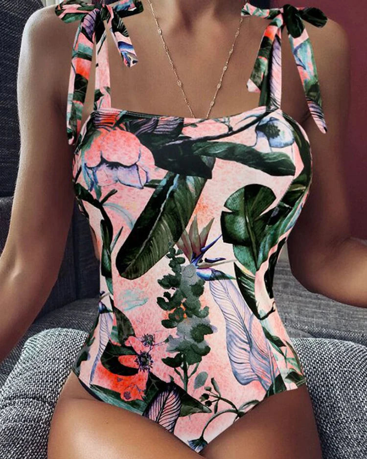 WonderSculpt One-piece Swimsuit with Ribbon Strap