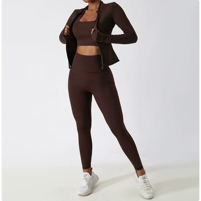 SculptFit Long Sleeve Crop Top